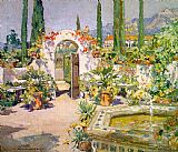 Unknown Artist ccooper A Santa Barbara Courtyard painting